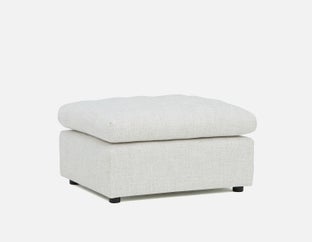 LEONIA - pouf contemporain - Crème