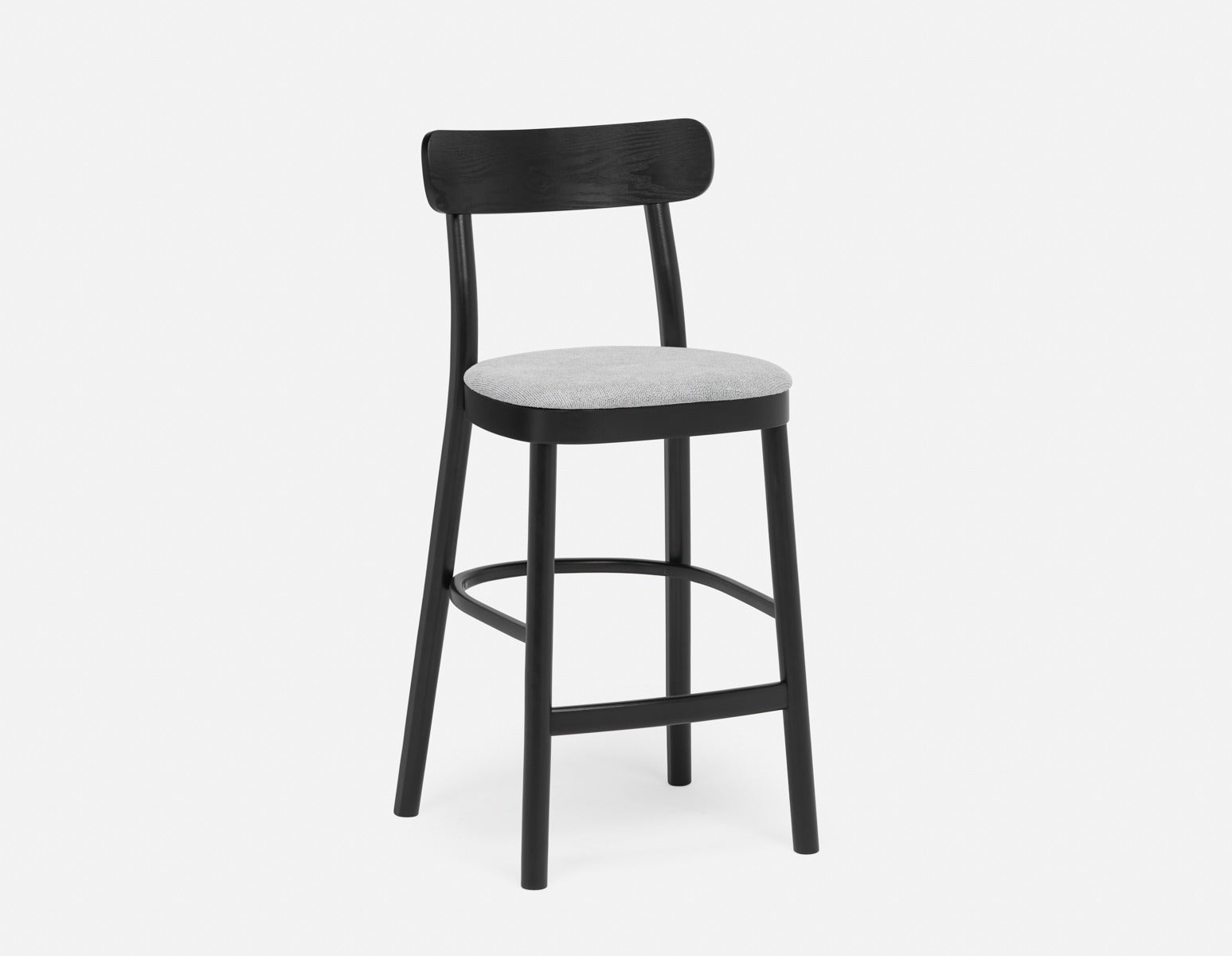 AMELIE - tabouret de comptoir 69 cm - Noir