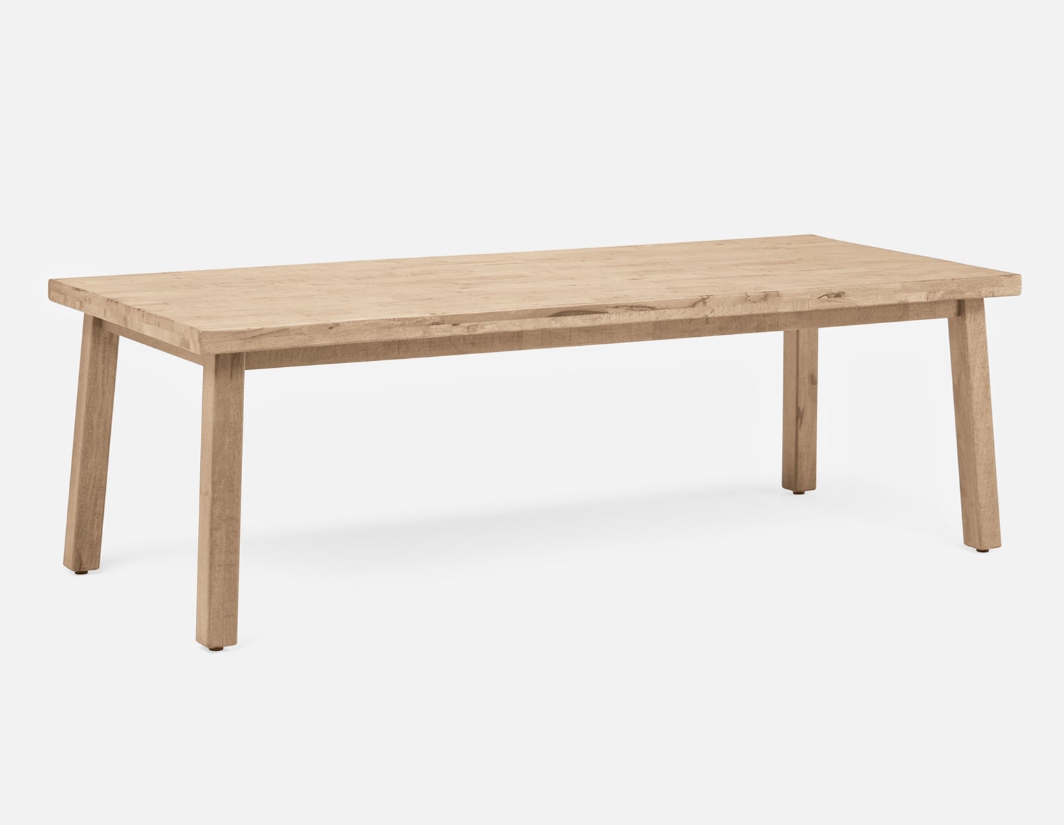 THESSALIA - grande table de salle à manger en bois de manguier massif vieilli 240 cm - Naturel