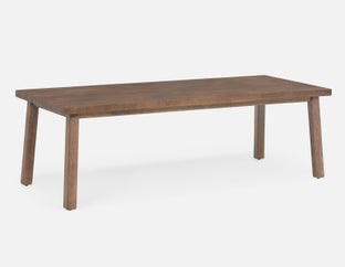 THESSALIA - grande table de salle à manger en bois de manguier massif vieilli 240 cm - Brun