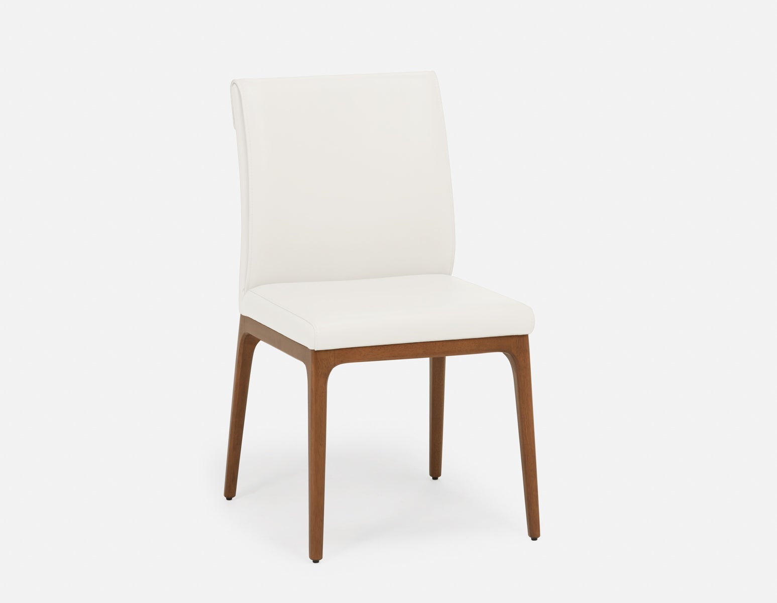 EVA - chaise de salle à manger moderne 100% cuir - Blanc
