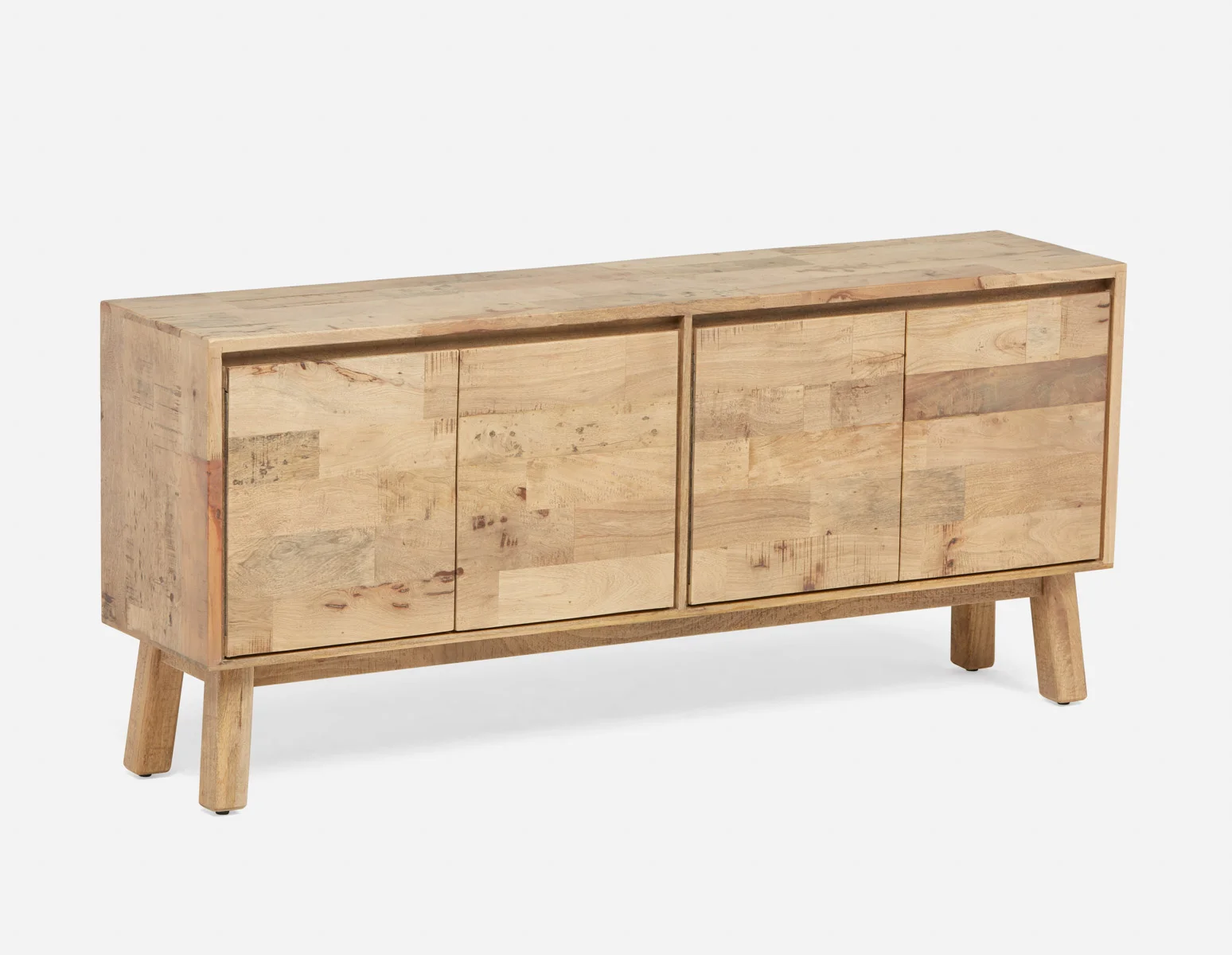 THESSALIA - buffet en bois de manguier massif vieilli - Naturel