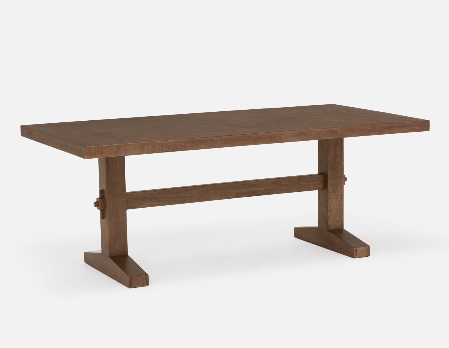 CELIO - table de salle à manger rustique 200 cm - Brun