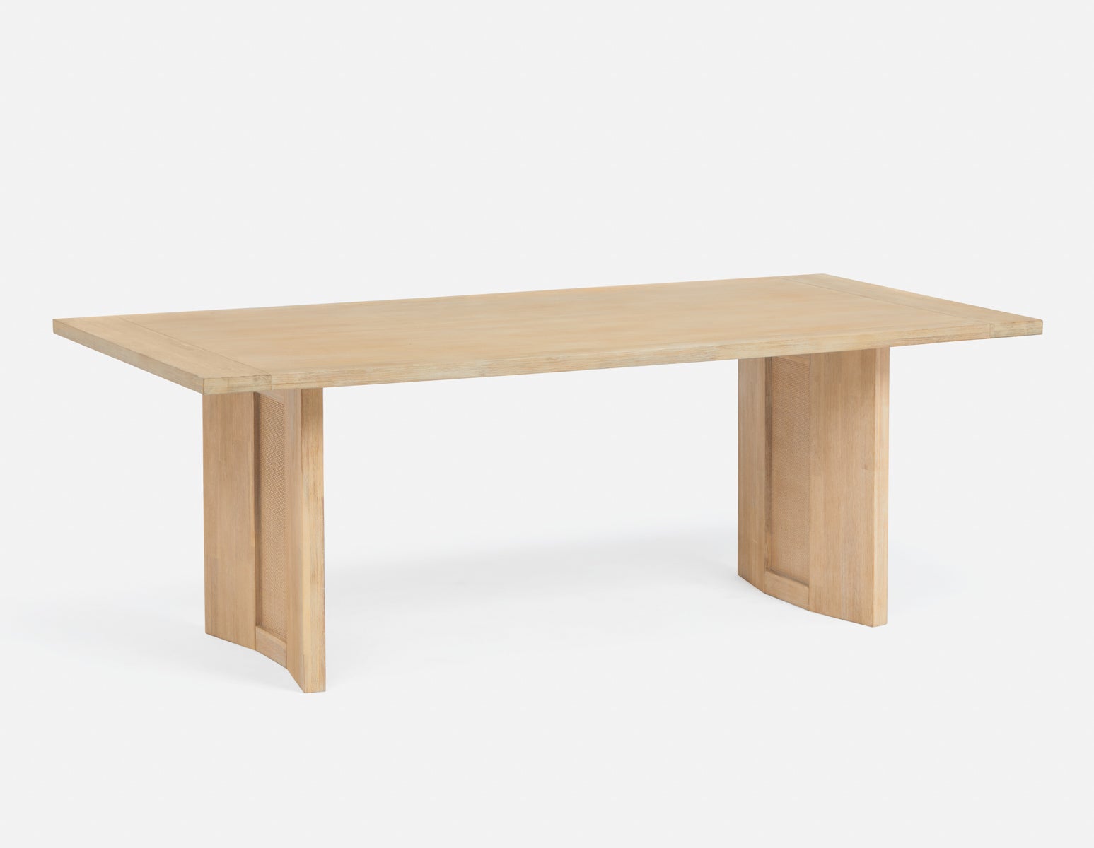 GILLIS - table à manger en acacia campagnard moderne 210 cm - Naturel