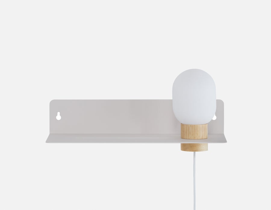 VARDO étagère flottante de chevet avec lampe undefined