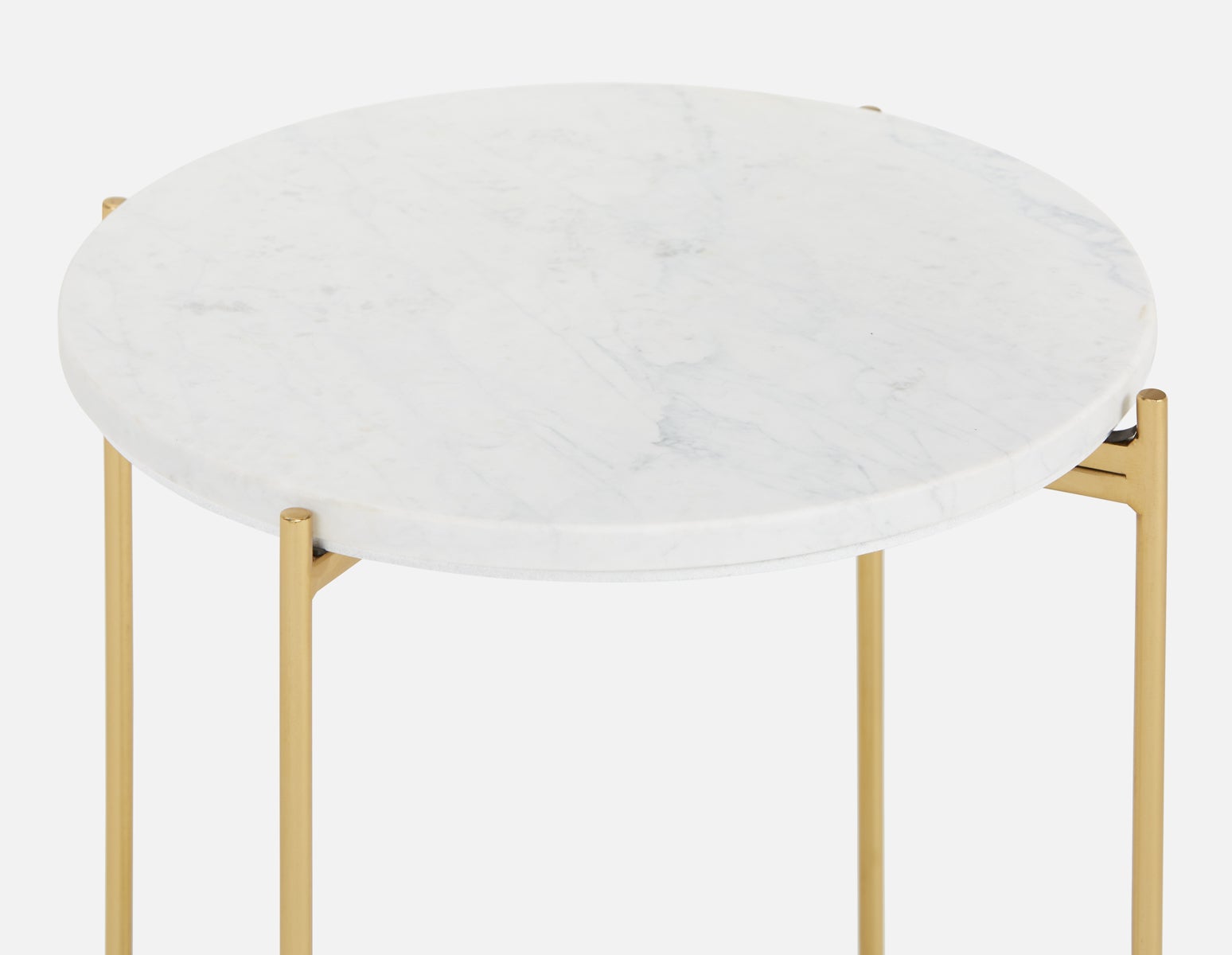 DENVER table d'appoint ronde en marbre 50cm undefined