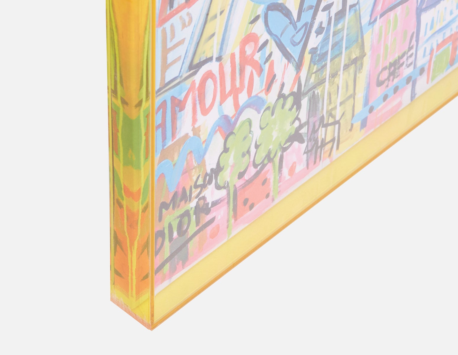 CITY CDG œuvre en boîte acryliquee 85 x 110 cm undefined