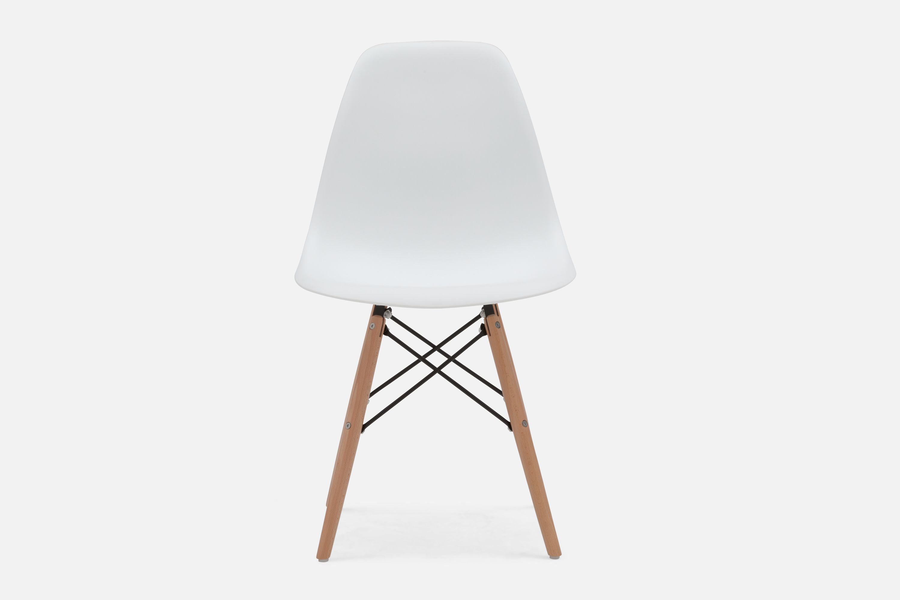 EIFFEL chaise avec base en bois d'hêtre massif moderne du milieu du siècle undefined