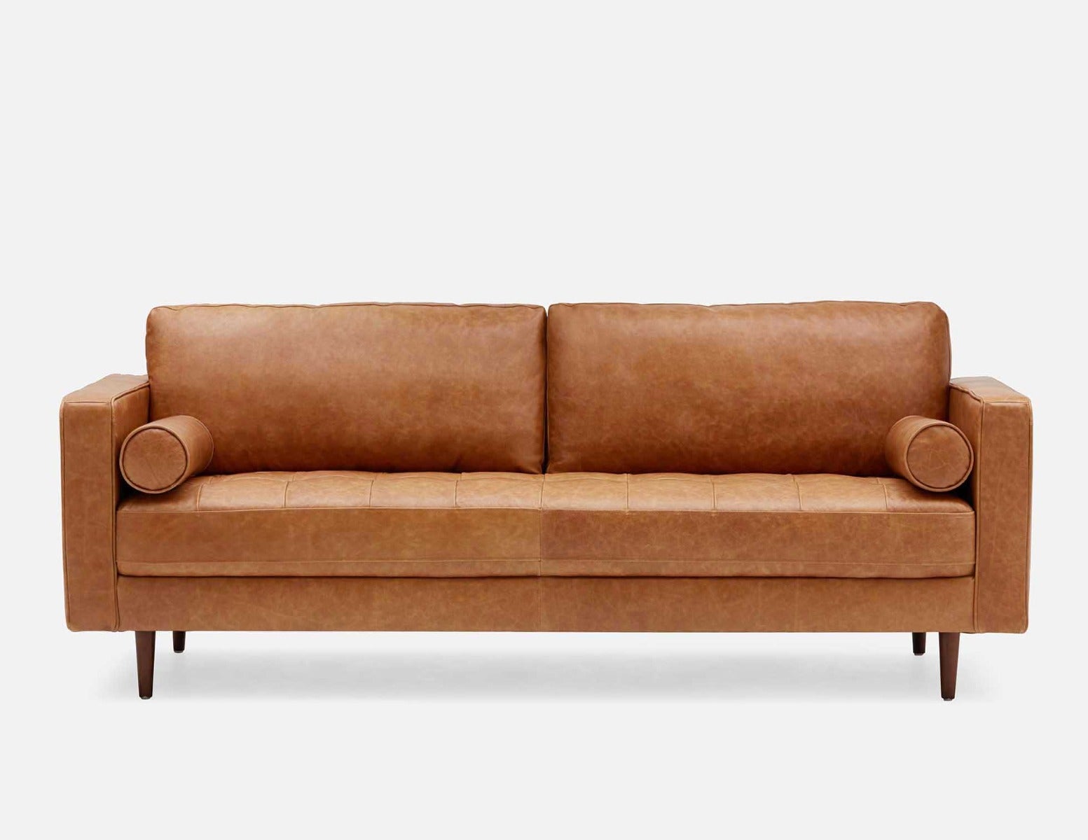 KINSEY canapé 3 places 100 % cuir moderne du milieu du siècle undefined