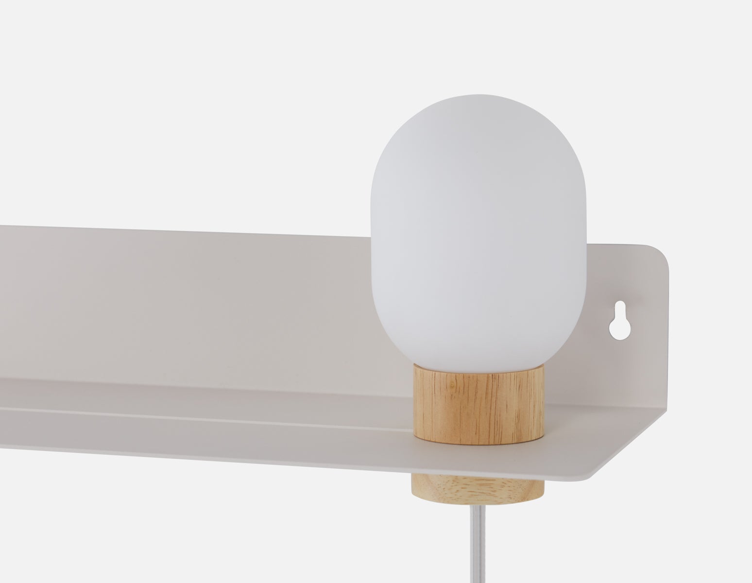 VARDO étagère flottante de chevet avec lampe undefined