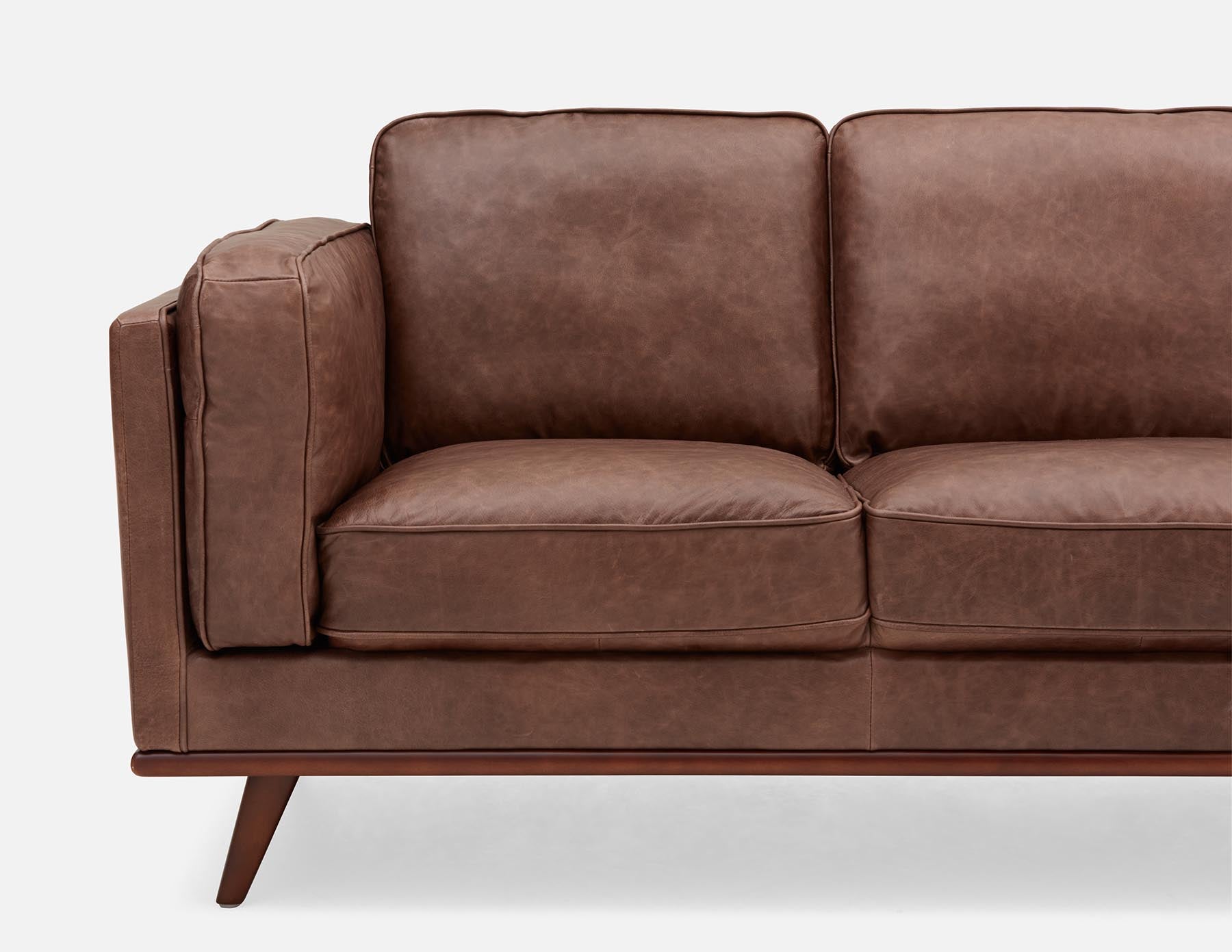 ROWAN canapé 3 places 100 % cuir moderne du milieu du siècle undefined