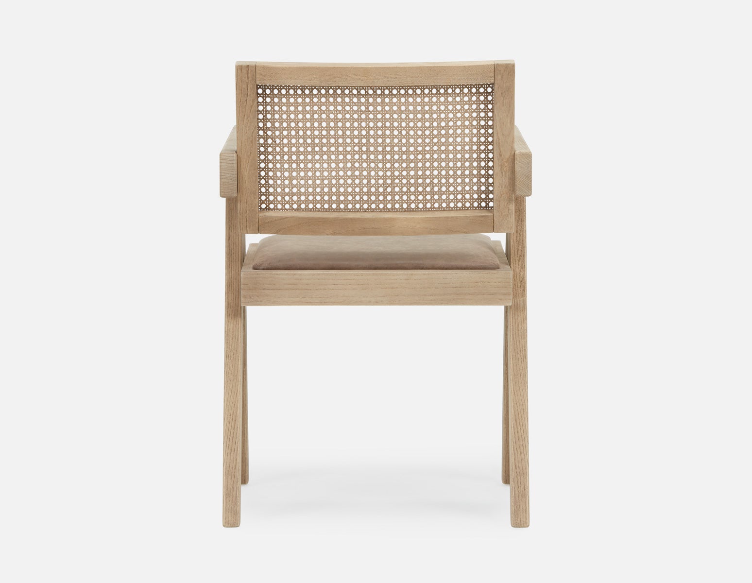 JOSS chaise de salle à manger en rotin naturel avec accoudoirs undefined