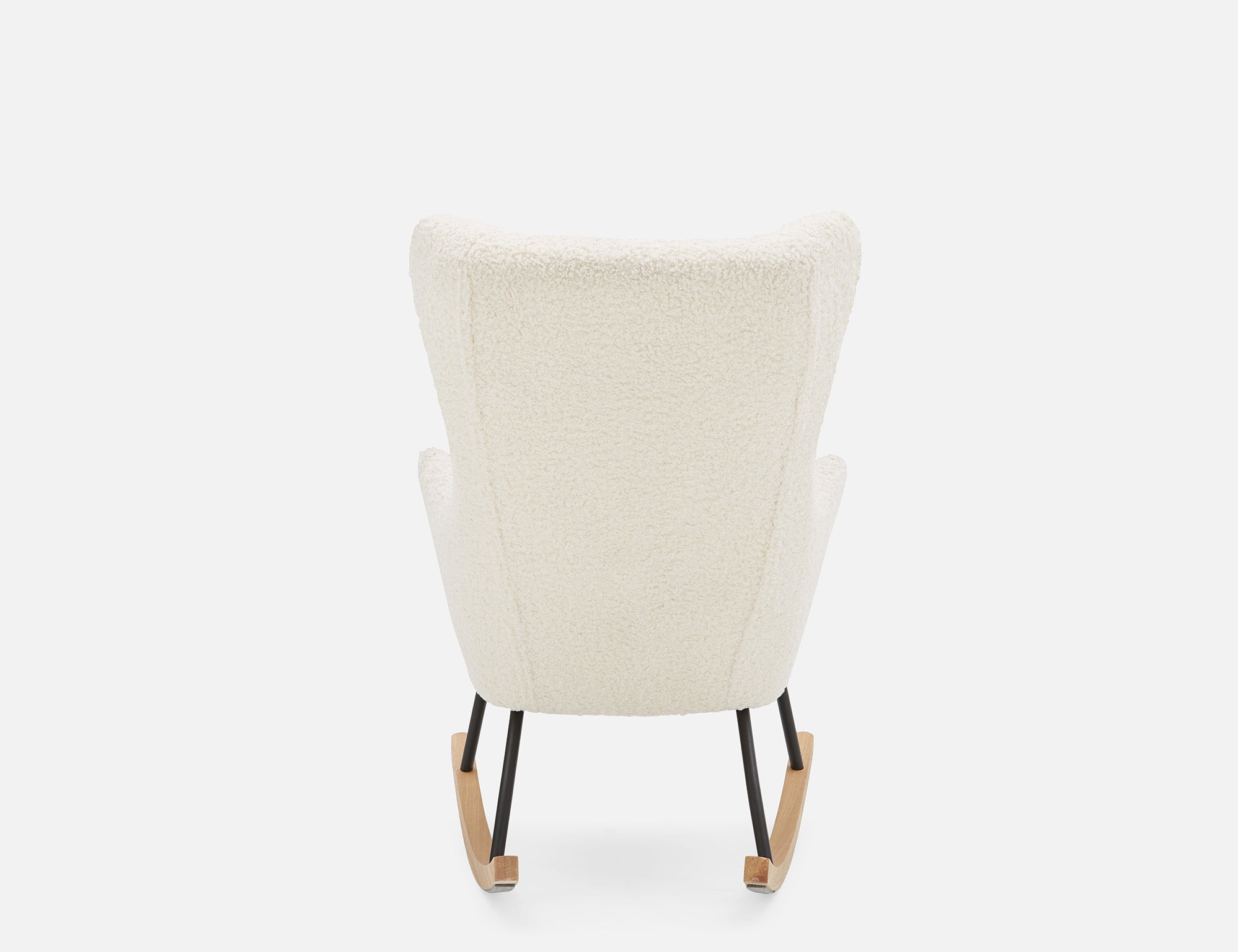 GUYAN fauteuil berçant en fausse laine de mouton undefined