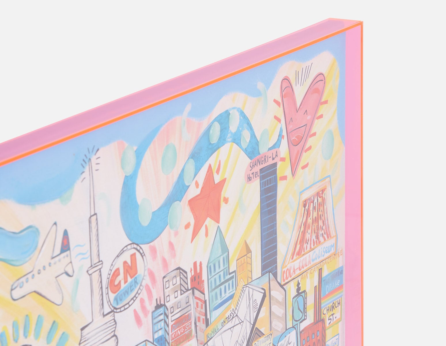 CITY YYZ œuvre en boîte acryliquee 85 x 110 cm undefined