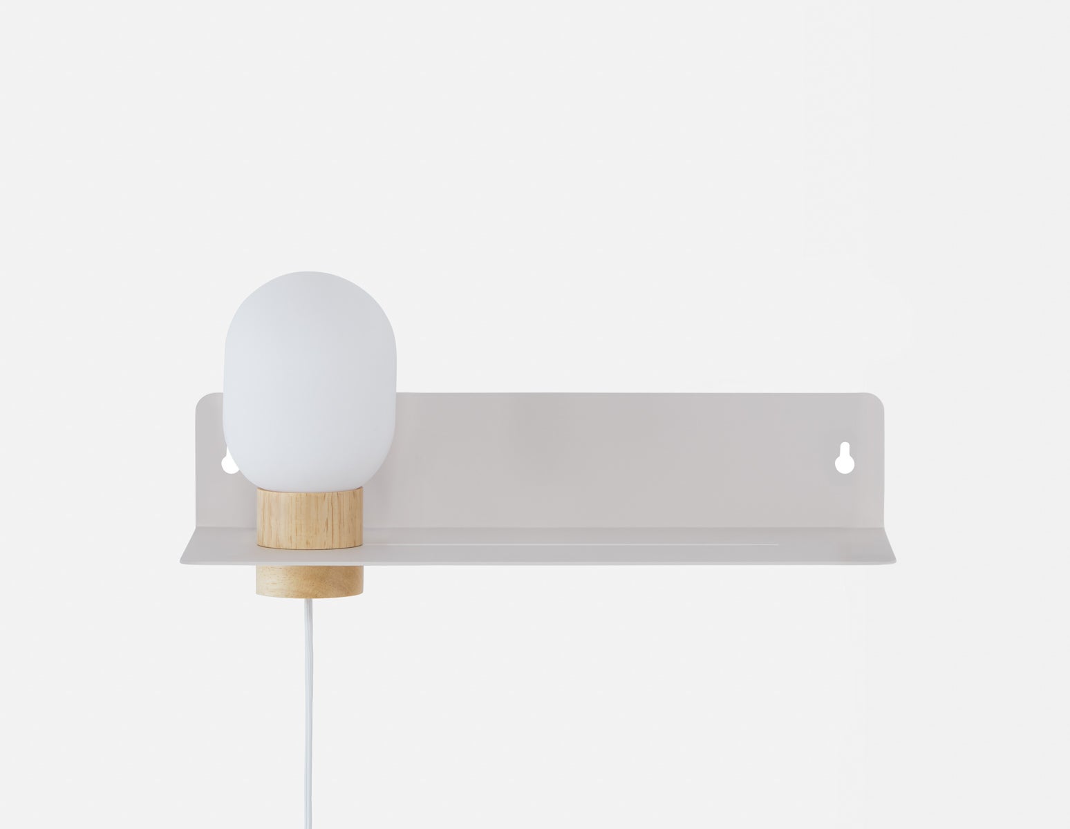 VARDO étagère flottante de chevet avec lampe undefined
