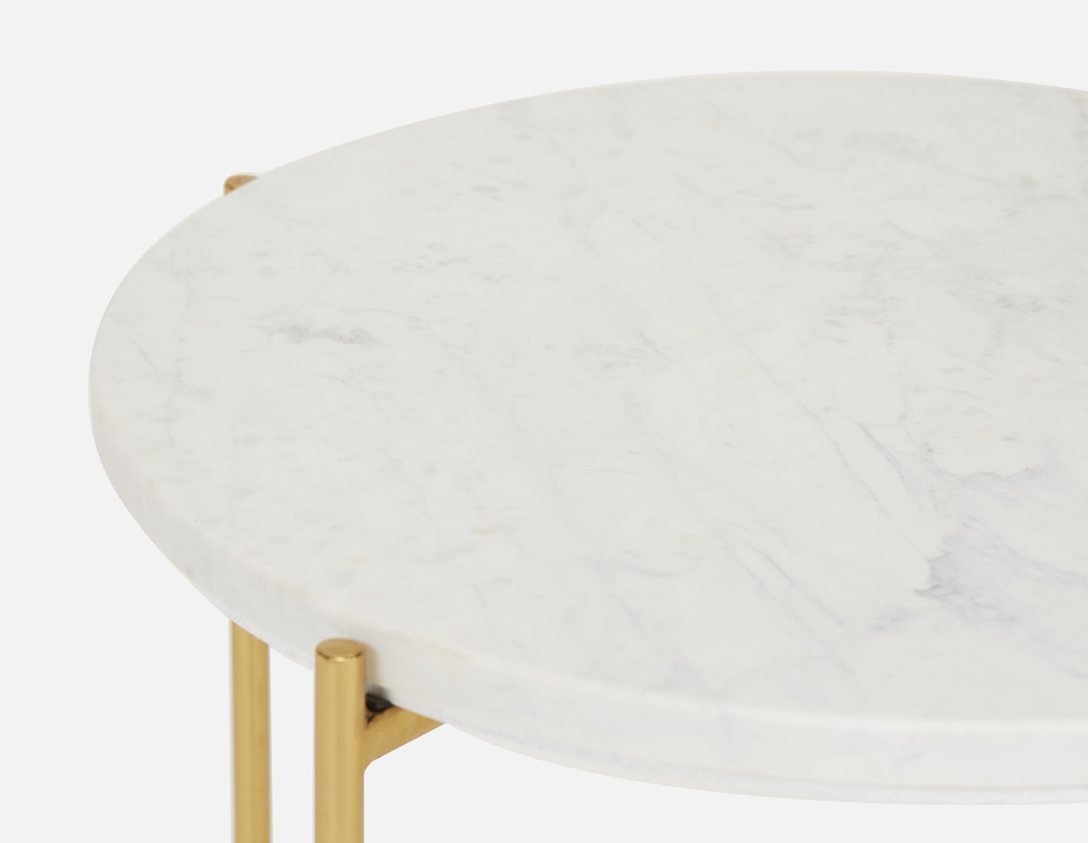 DENVER table d'appoint ronde en marbre 50cm undefined