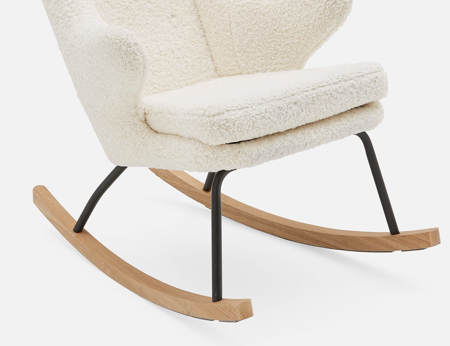 GUYAN fauteuil berçant en fausse laine de mouton undefined