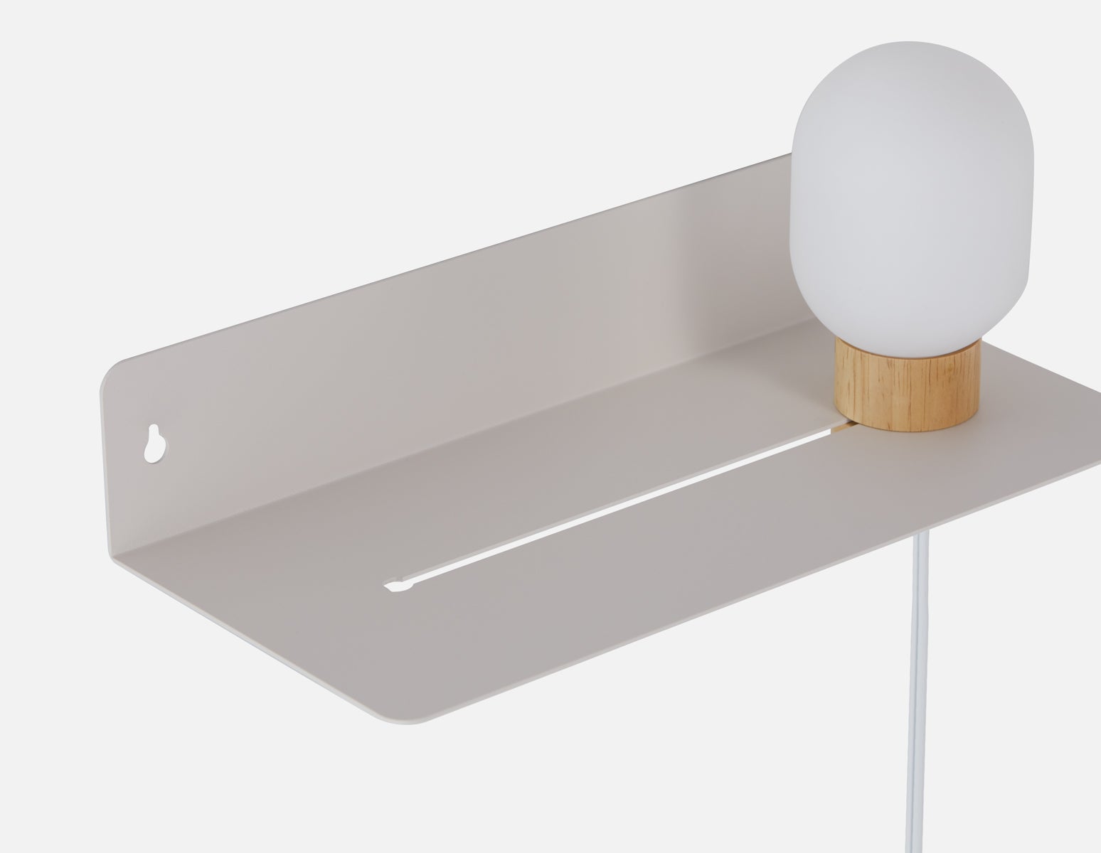VARDO étagère flottante de chevet avec lampe undefined