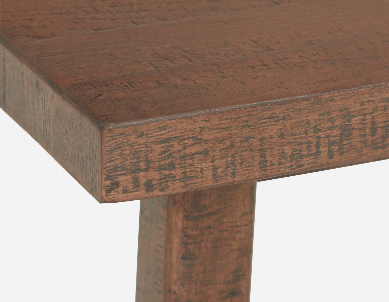 THESSALIA table de salle à manger en bois de manguier massif vieilli 150 cm rustique undefined