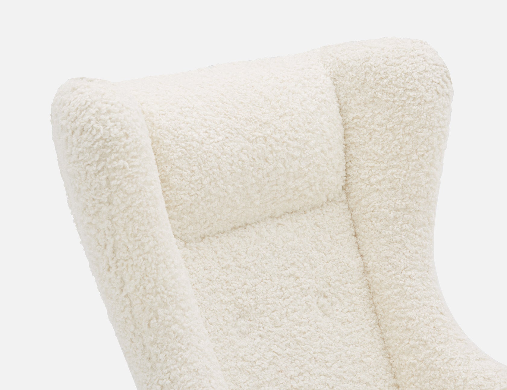 GUYAN fauteuil berçant en fausse laine de mouton undefined