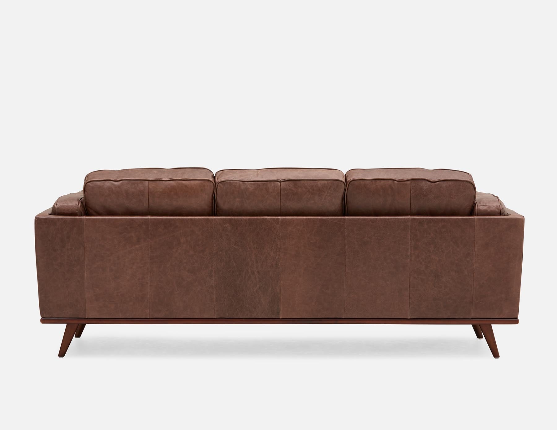 ROWAN canapé 3 places 100 % cuir moderne du milieu du siècle undefined