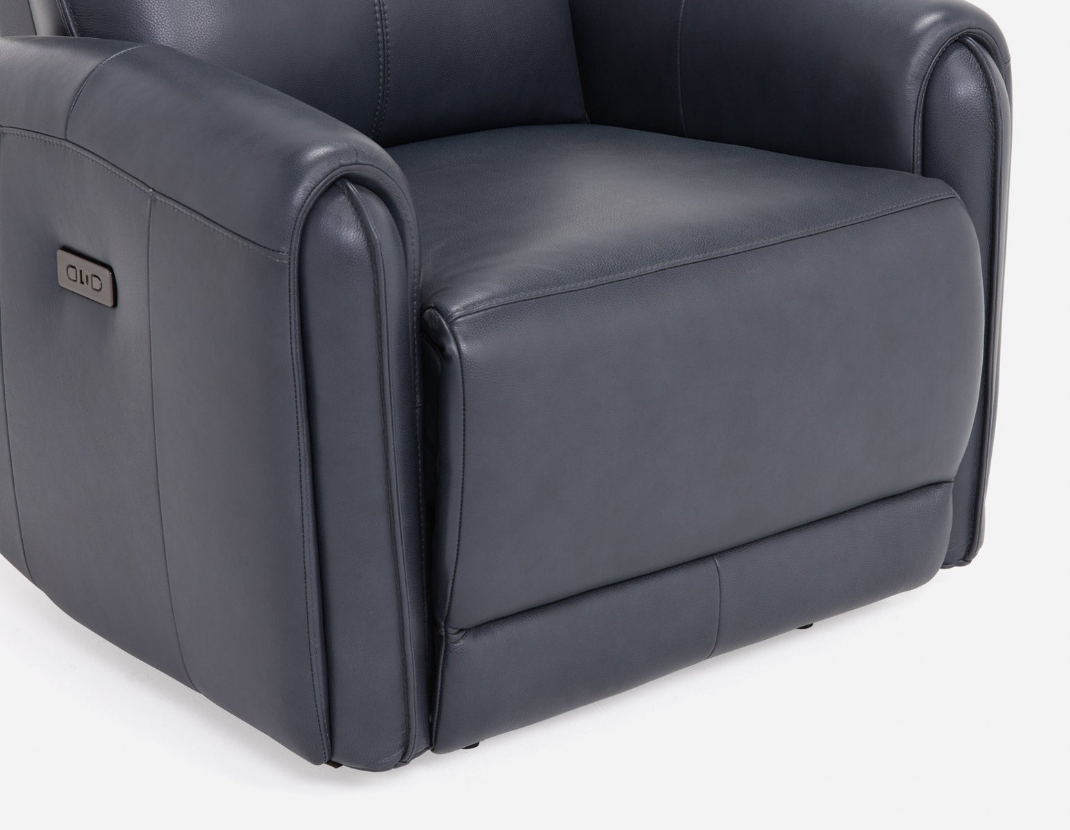CALVERO fauteuil inclinable électrique et berçante 100% cuir avec port usb contemporain undefined