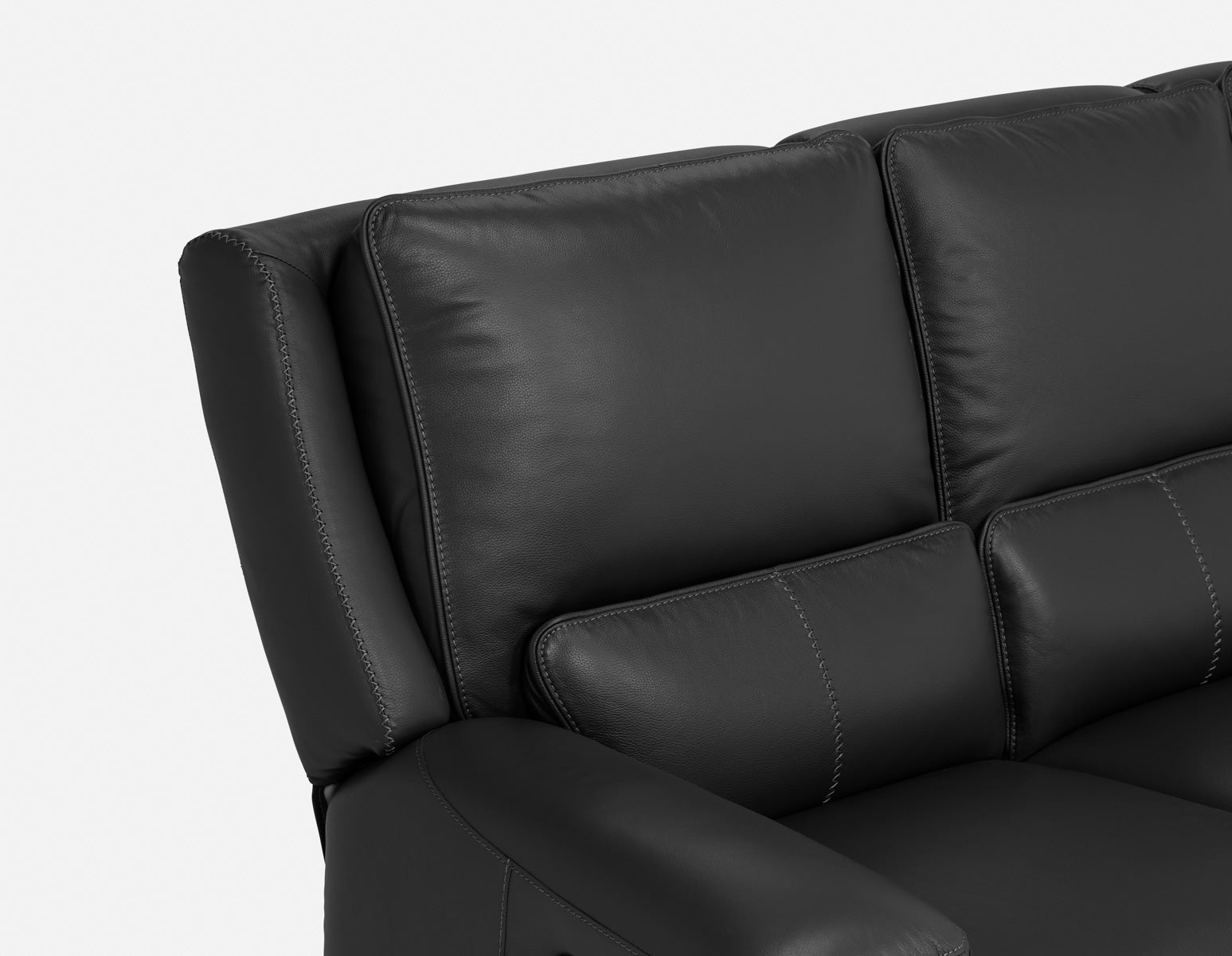 FAOUZI canapé inclinable en cuir contemporain undefined