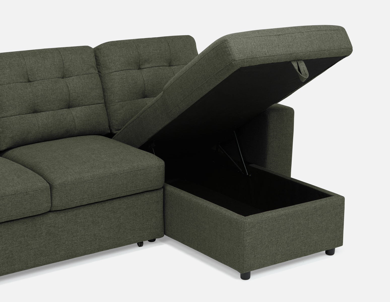 MARNIE canapé-lit d'angle interchangeable contemporain avec rangement undefined