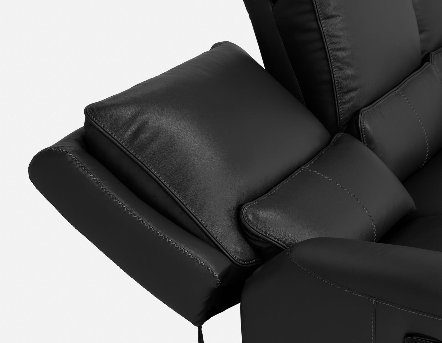 FAOUZI canapé inclinable en cuir contemporain undefined