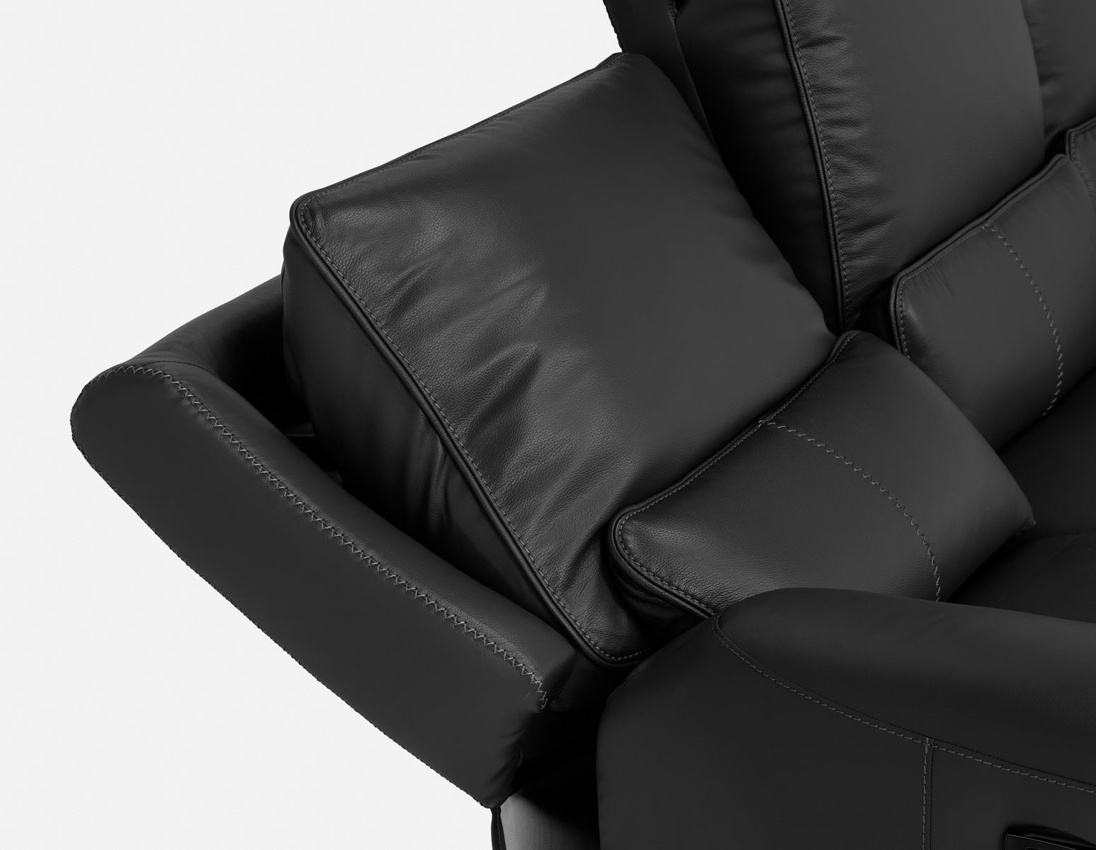 FAOUZI canapé inclinable en cuir contemporain undefined