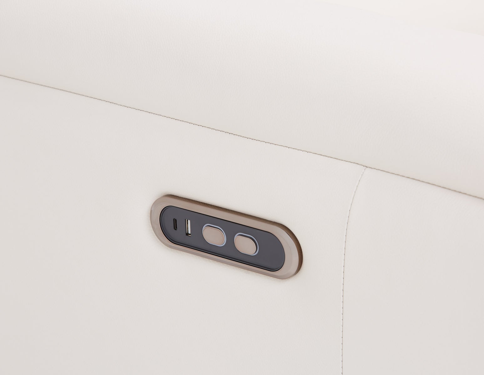 NILLIE causeuse contemporaine 100% cuir inclinable undefined