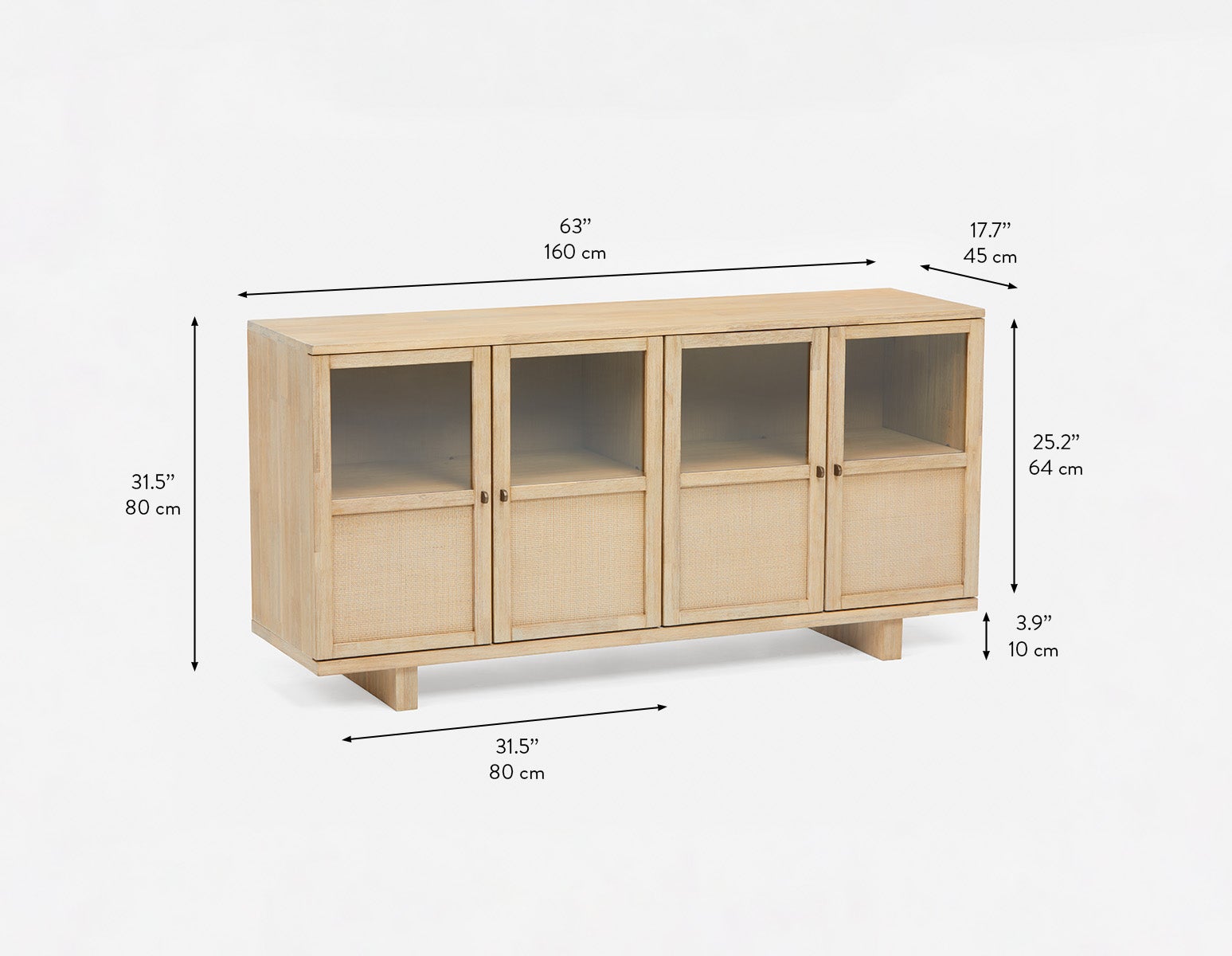 GILLIS Buffet campagnard moderne à deux portes pliantes undefined