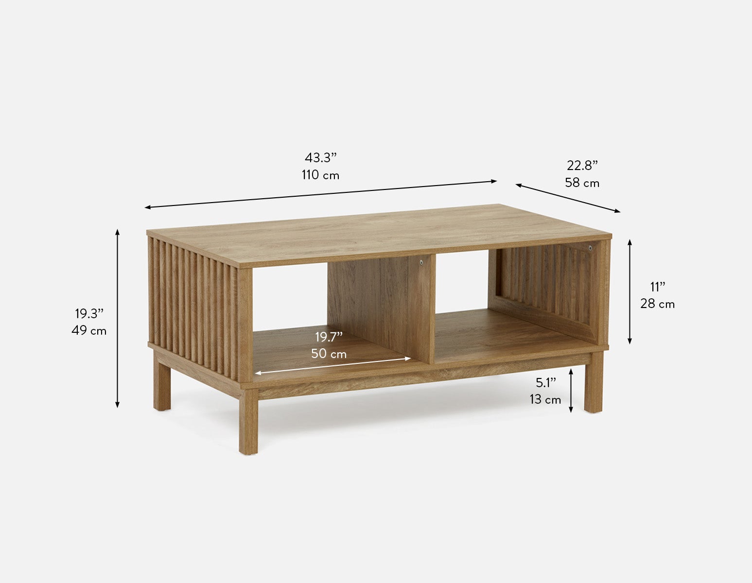 RIONA table basse style japandi undefined