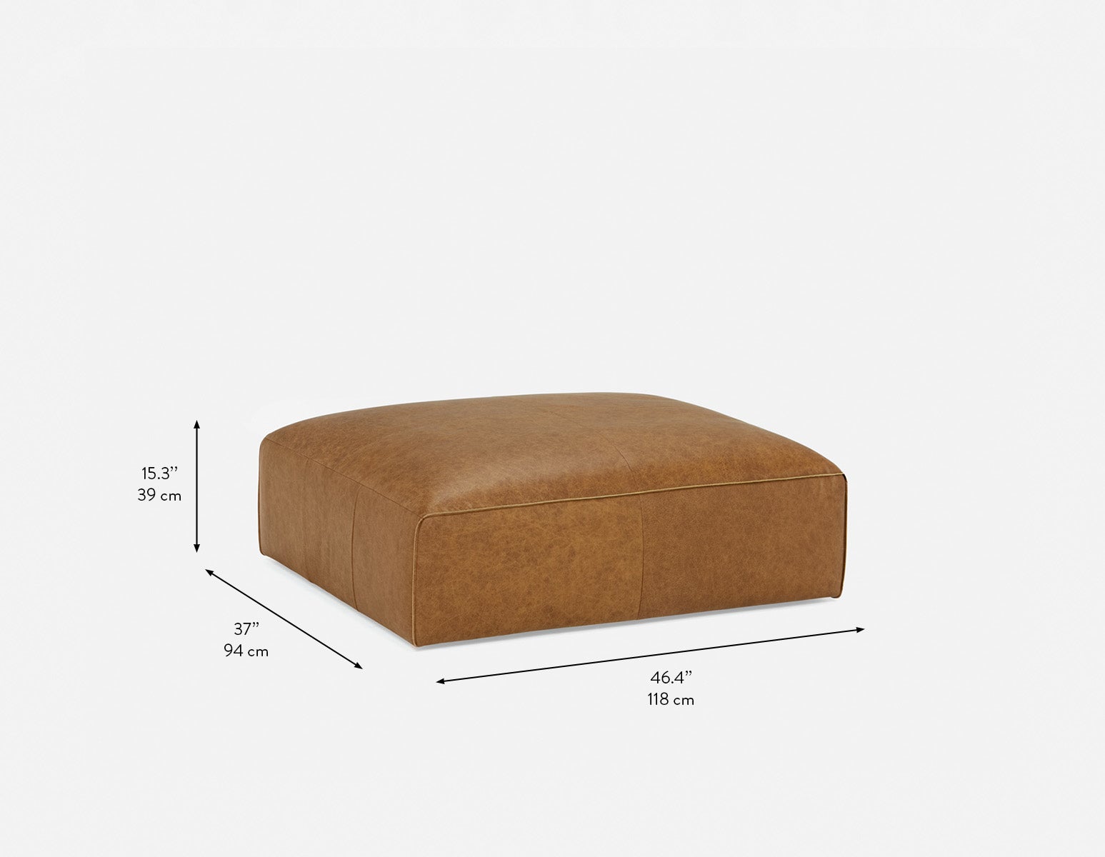 MONTE pouf 100% cuir undefined