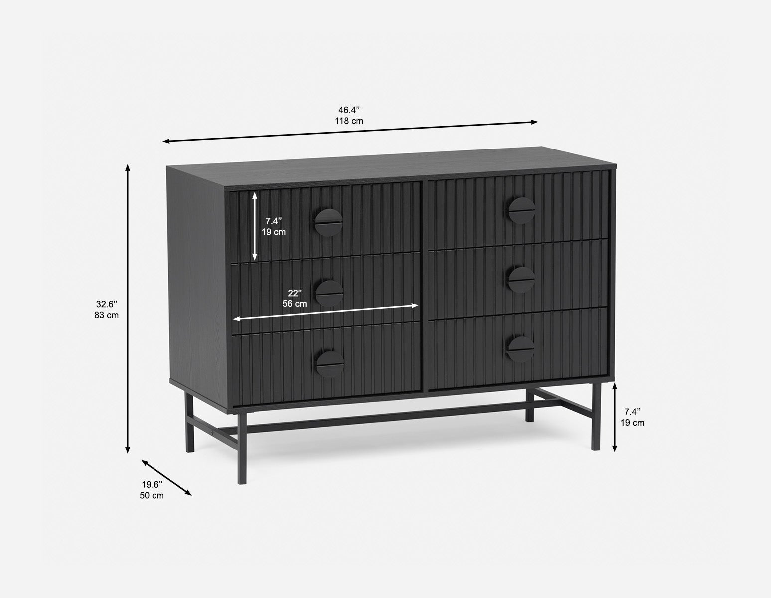 MONTANA commode 6 tiroirs moderne undefined