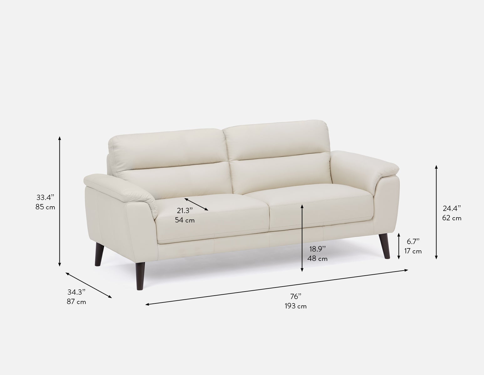 GAMARRA canapé contemporain moderne 100% cuir undefined