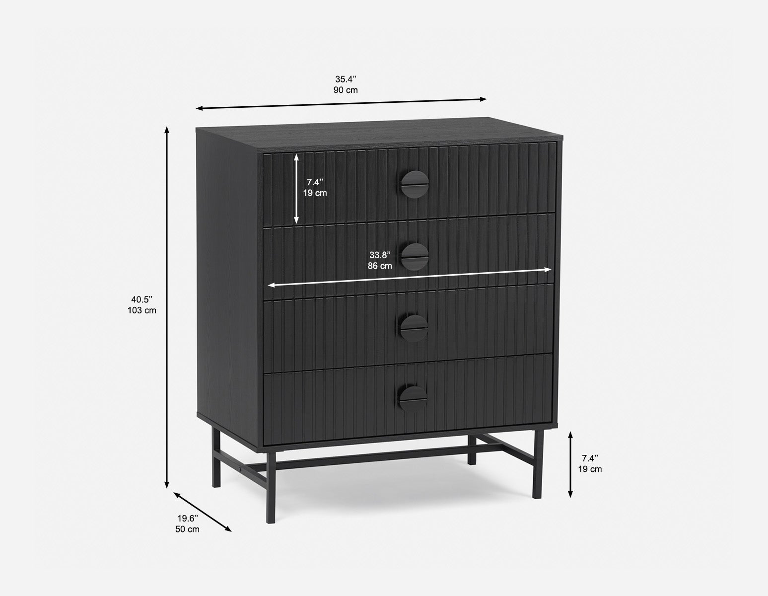 MONTANA commode 4 tiroirs moderne undefined