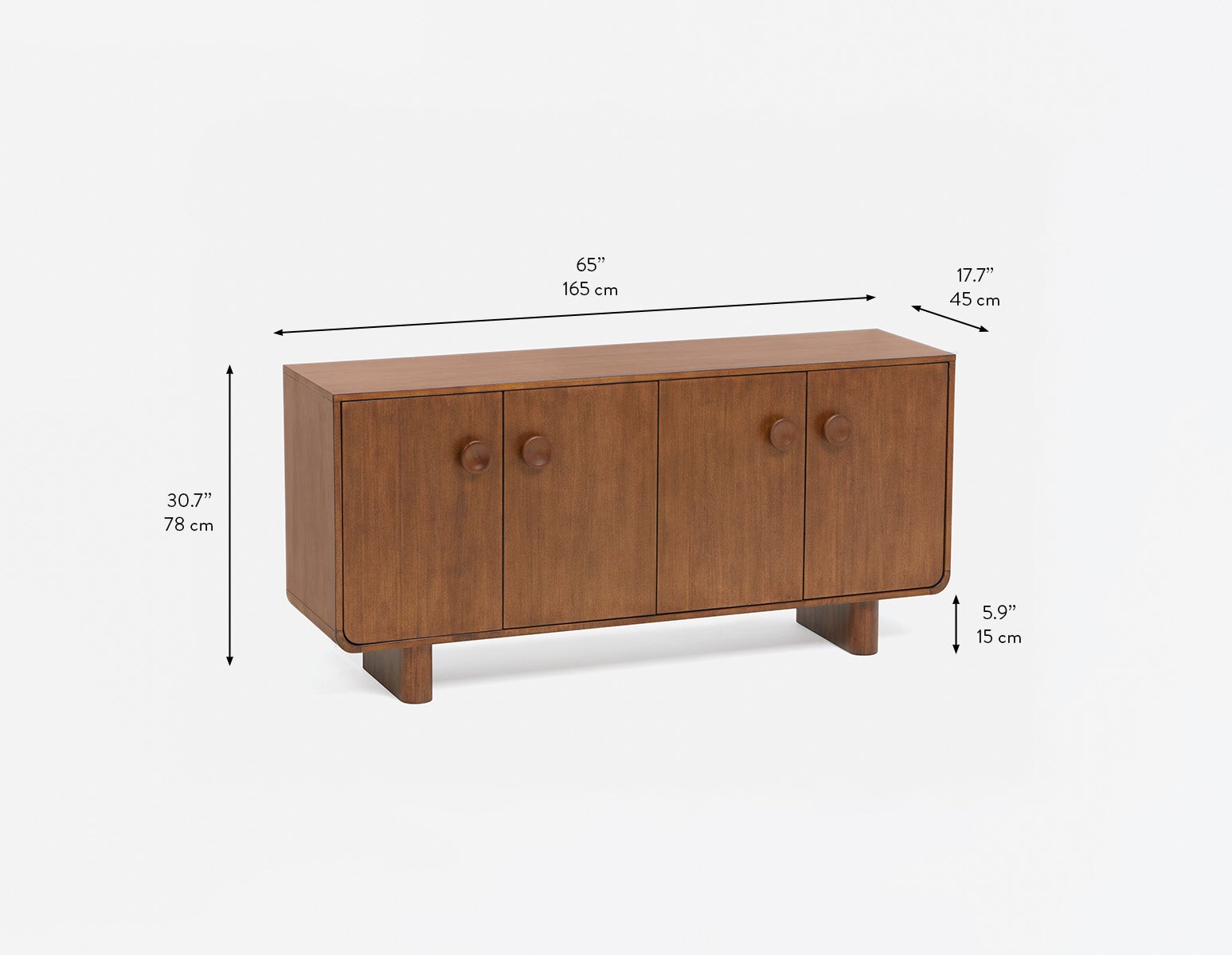 PALMO buffet à 4 portes rétro-moderne undefined