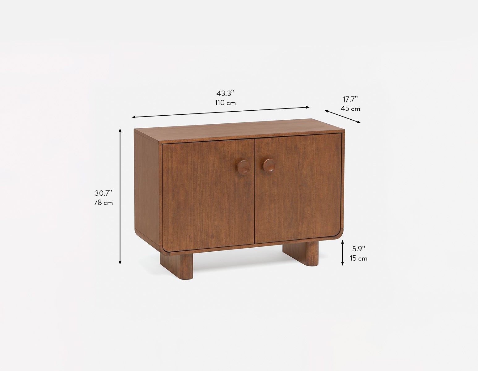 PALMO buffet à 2 portes rétro-moderne undefined