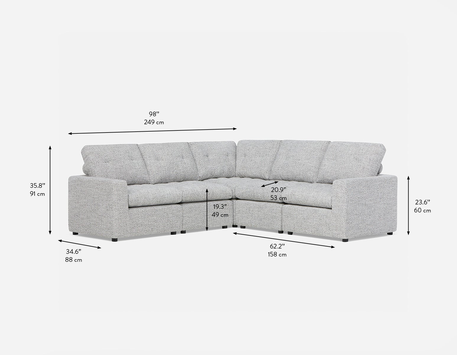 LEONIA canapé d'angle contemporain undefined