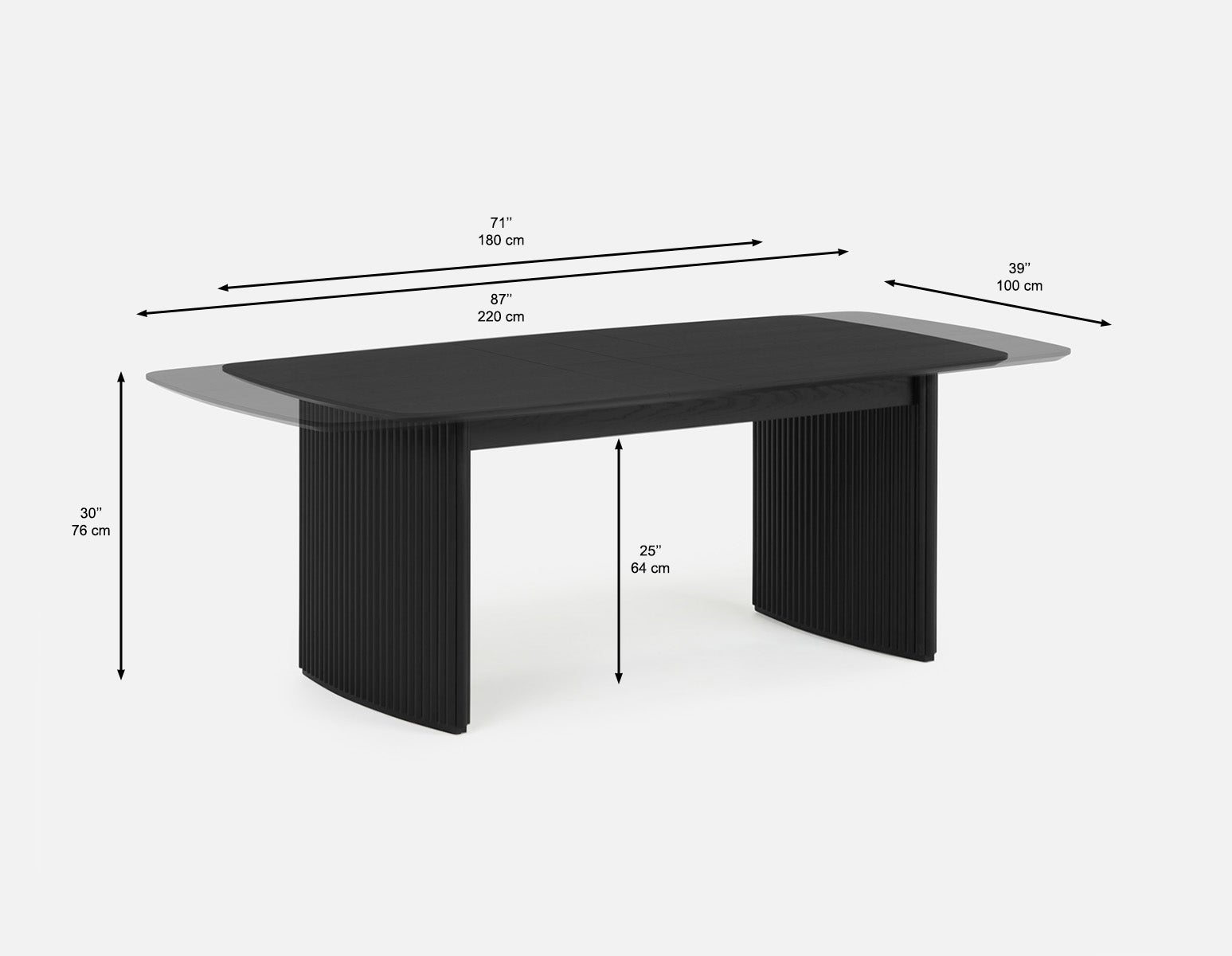 LESTER table à rallonge 180 cm à 220 cm undefined