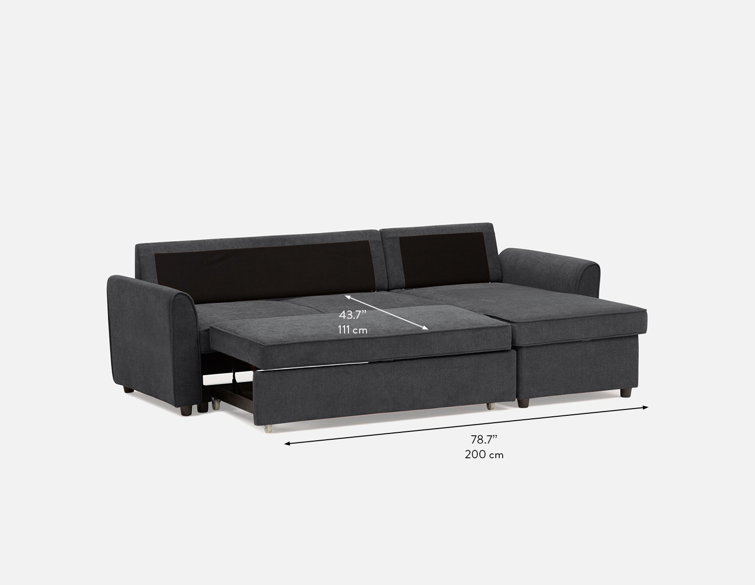 ALEX moderne canapé-lit d'angle interchangeable avec rangement undefined
