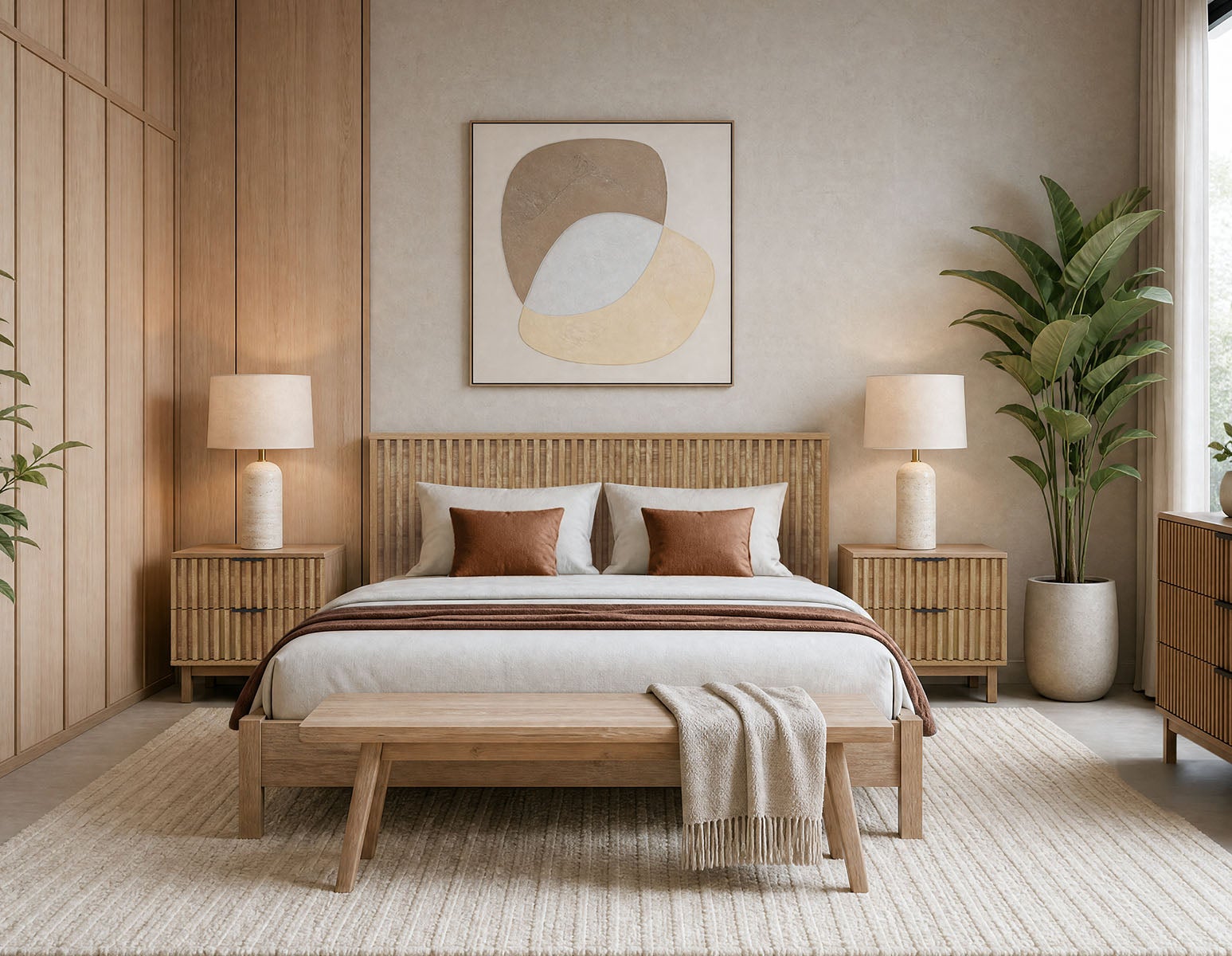 RIONA table de chevet style japandi undefined
