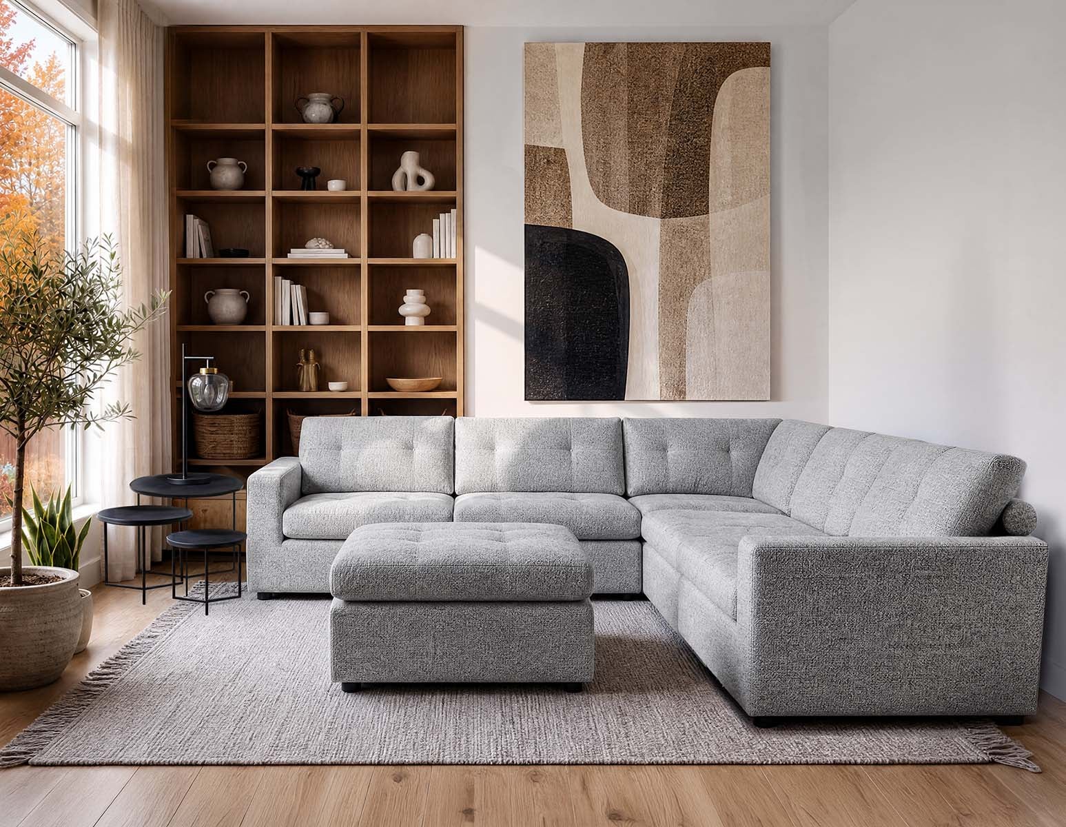 ALMATY ensemble de 3 tables gigognes em aluminium et en fer undefined