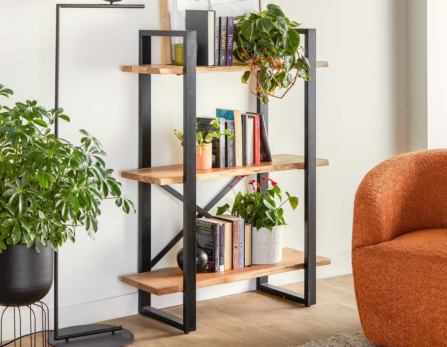 RENO étagère 3 tablettes en bois d'acacia undefined