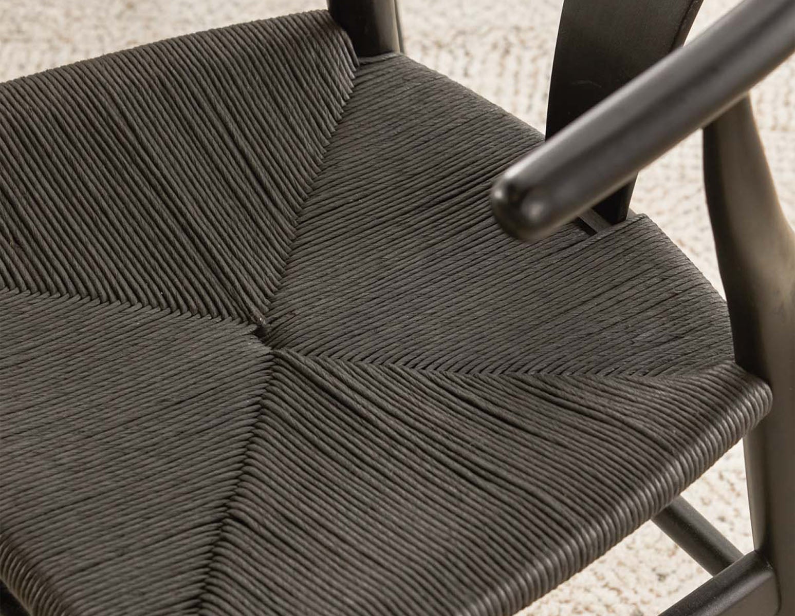 DENMARK chaise de salle à manger en bois d'hêtre et en corde tissée undefined
