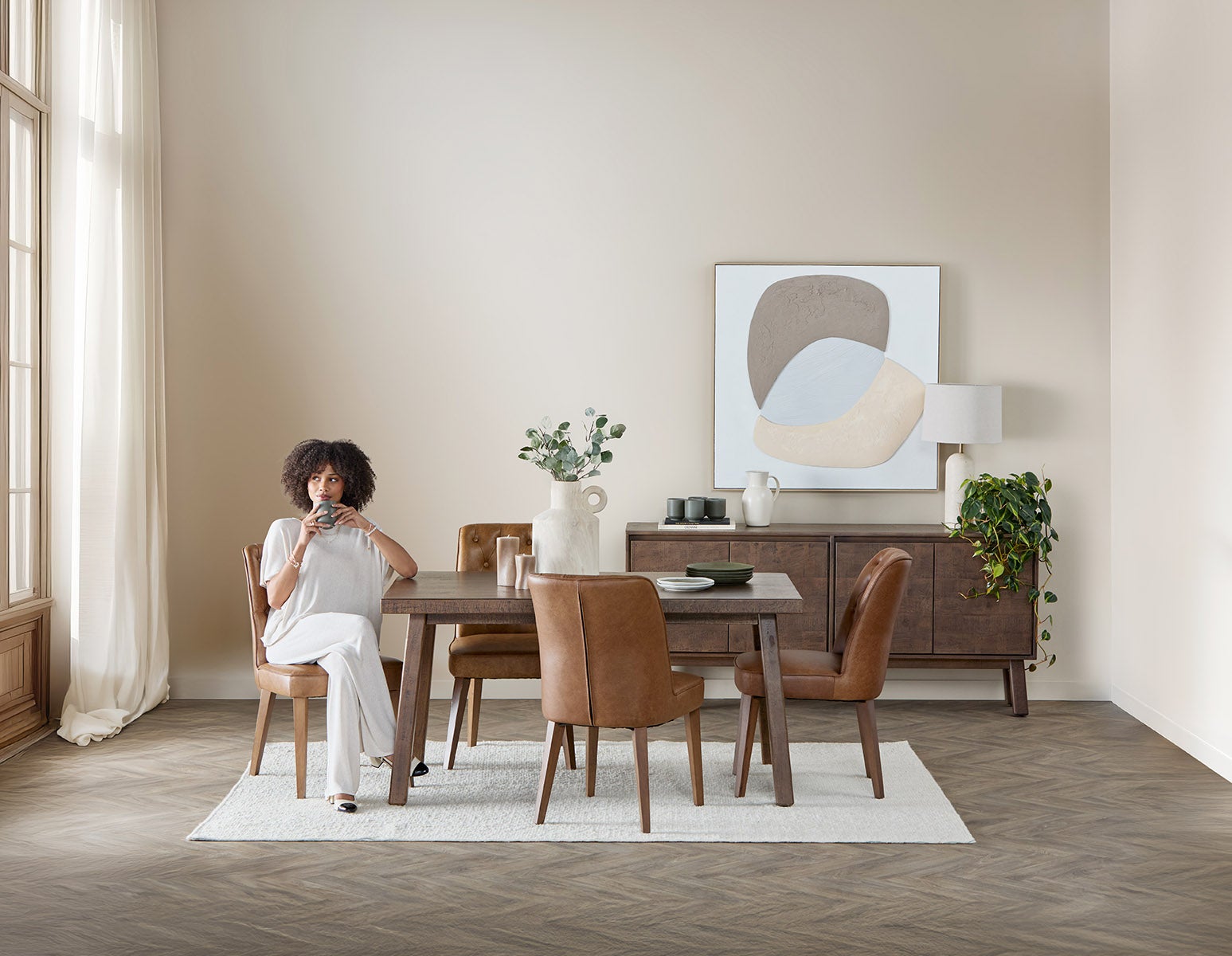 THESSALIA buffet en bois de manguier massif vieilli undefined