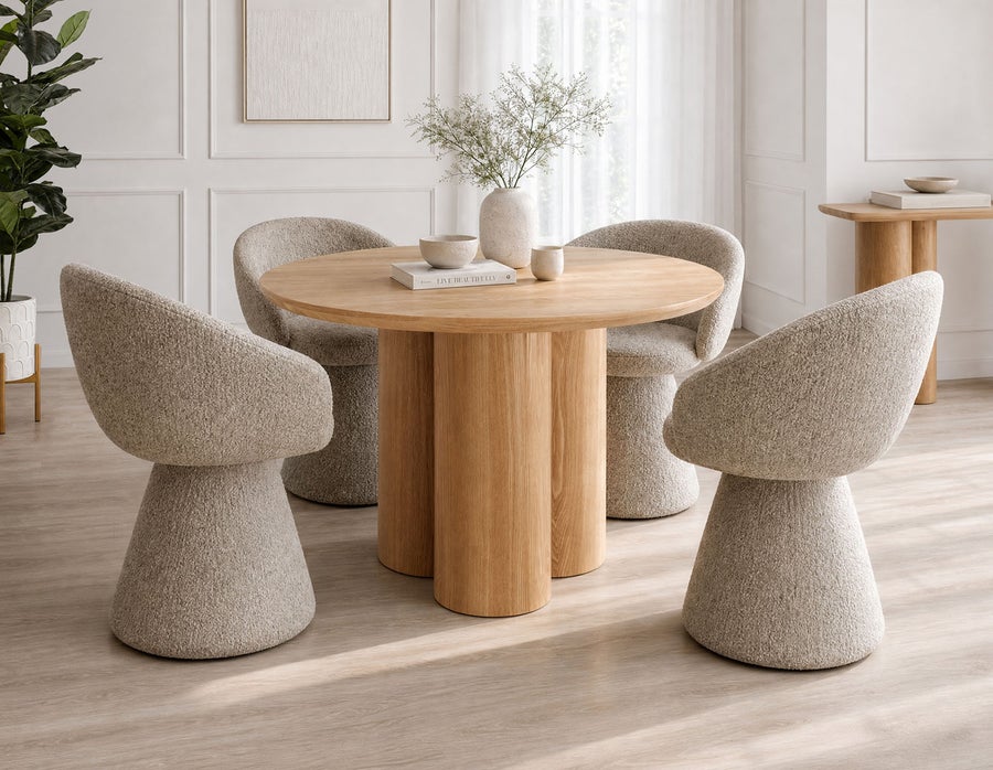 GUIDO table de salle à manger ronde minimaliste moderne 120 cm undefined