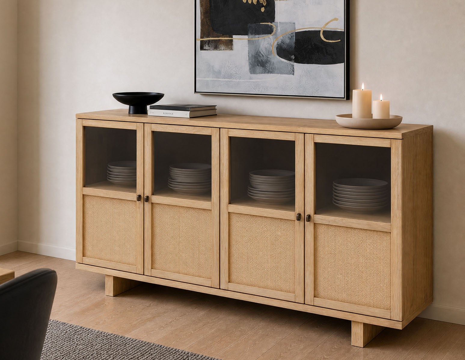 GILLIS Buffet campagnard moderne à deux portes pliantes undefined