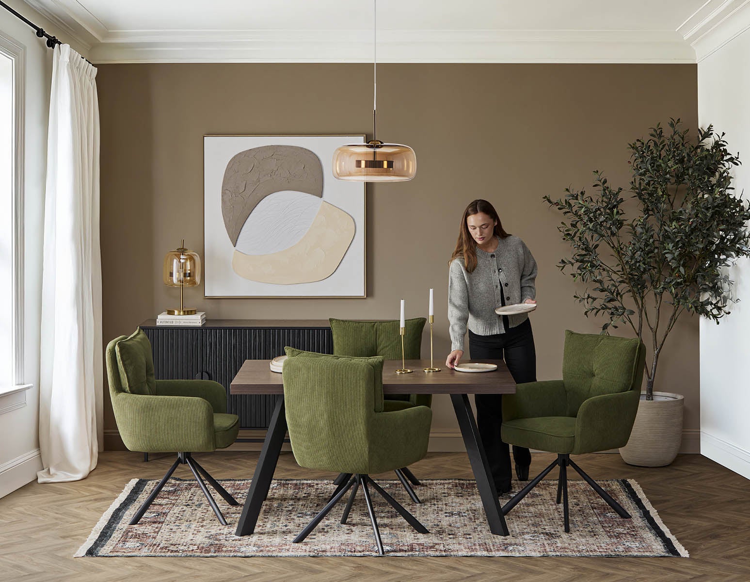 OZZY table de salle à manger contemporaine 140 cm undefined